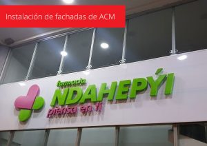 Revestimiento de fachadas de ACM