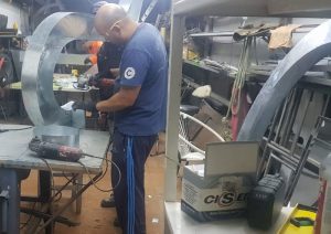Fabricacion de Cartelería Corpórea en Acero