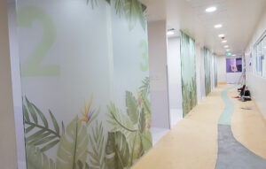 impresion sobre esmerilado decoracion con ploteado en asuncion